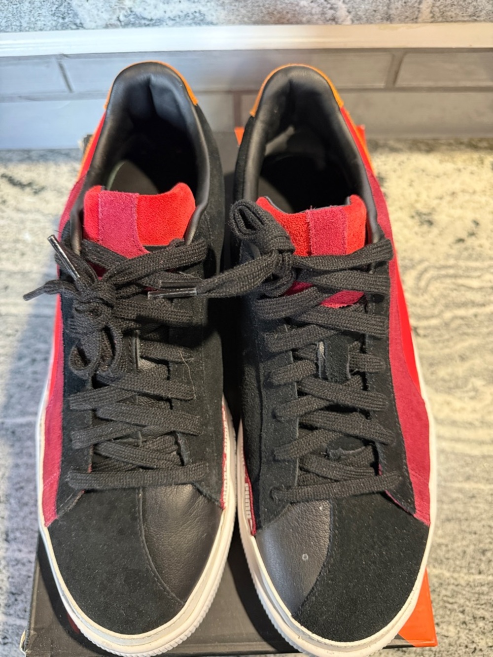 Puma Suede Hacked FS “Black Jaffa Ore”Casual Lace-Up Sneakers